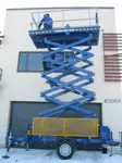 Scissor trailer (230V), 12m